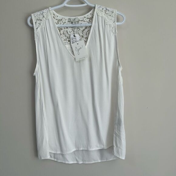 Joie Tops - NWT Joie Porcelain Lace Sleeveless Blouse
